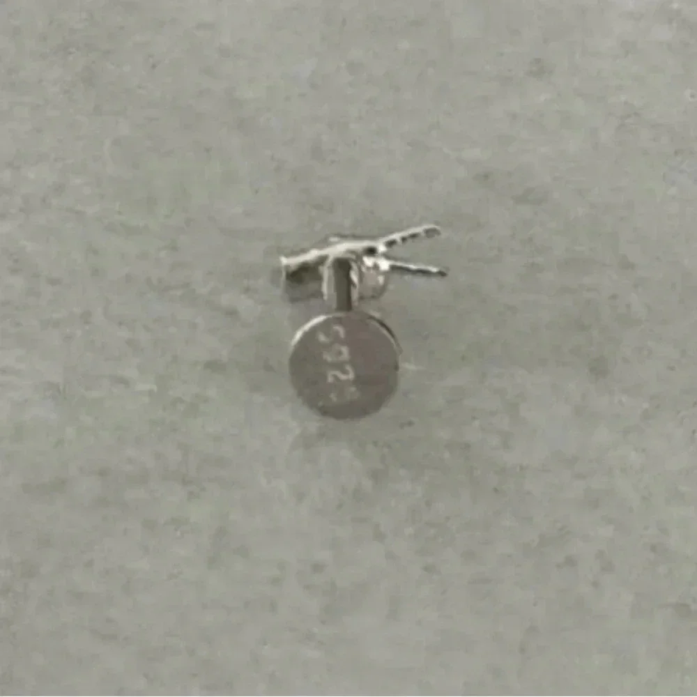 COPY - Sterling Silver Tiny Micro Small Peace Sign Finger Cartilage Earring B…
